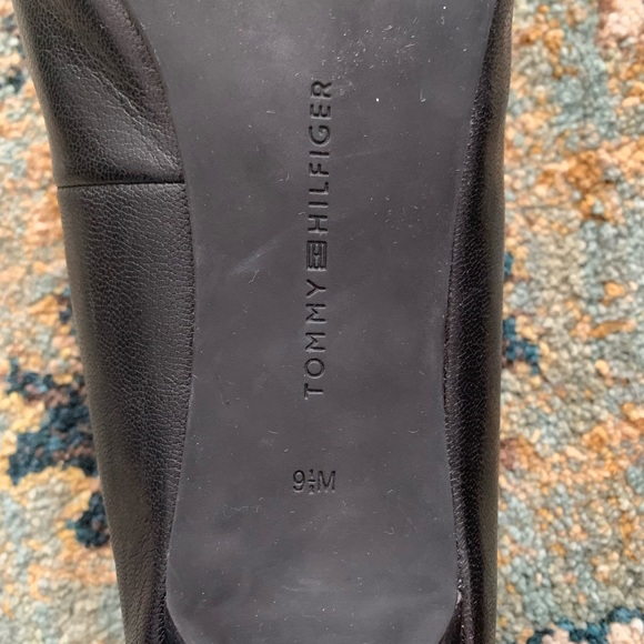 Black Tommy Hilfiger Bow Heels - Picture 5 of 6